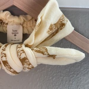 Kate Quinn bow headband organic 0-6montha